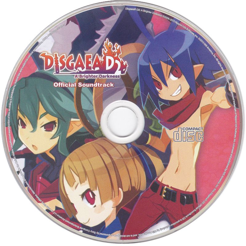 Media for Disgaea D2: A Brighter Darkness (PlayStation 3): Official Soundtrack Disc