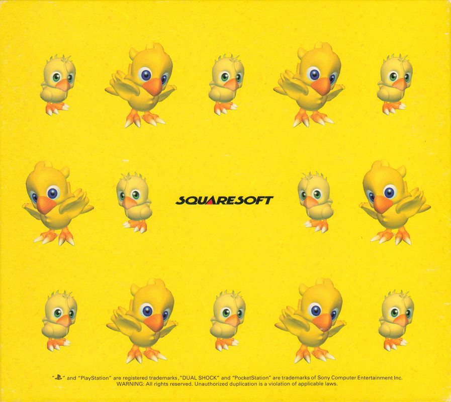 Back Cover for Chocobo Collection (PlayStation): Without Slipcase
