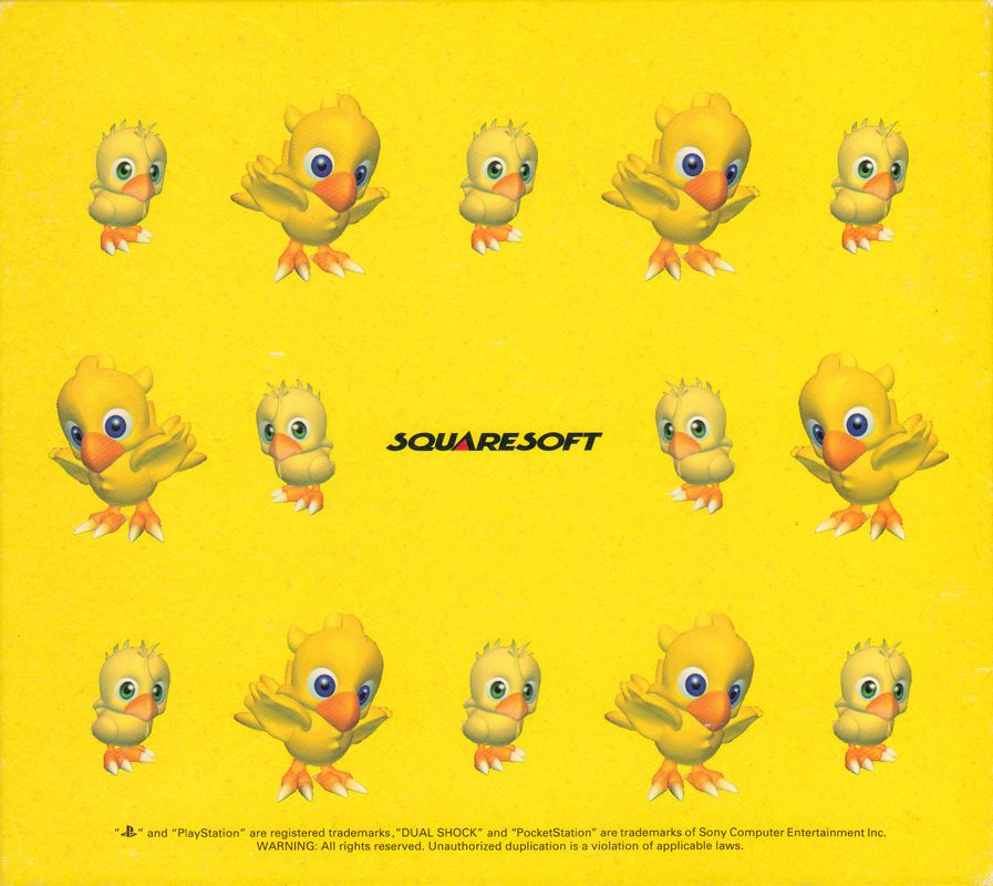 Back Cover for Chocobo Collection (PlayStation): Without Slipcase