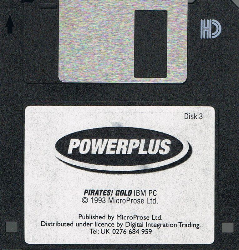 Media for Pirates! Gold (DOS) (Powerplus release): Disk 3