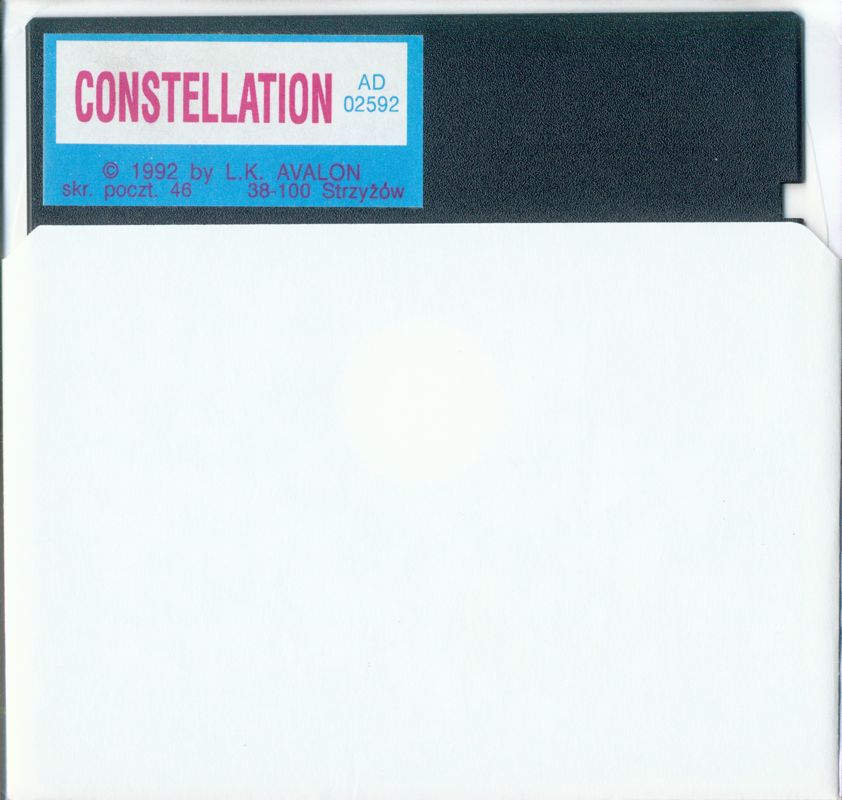 Inside Cover for Constellation (Atari 8-bit) (5.25" disk release): Right Flap + Media