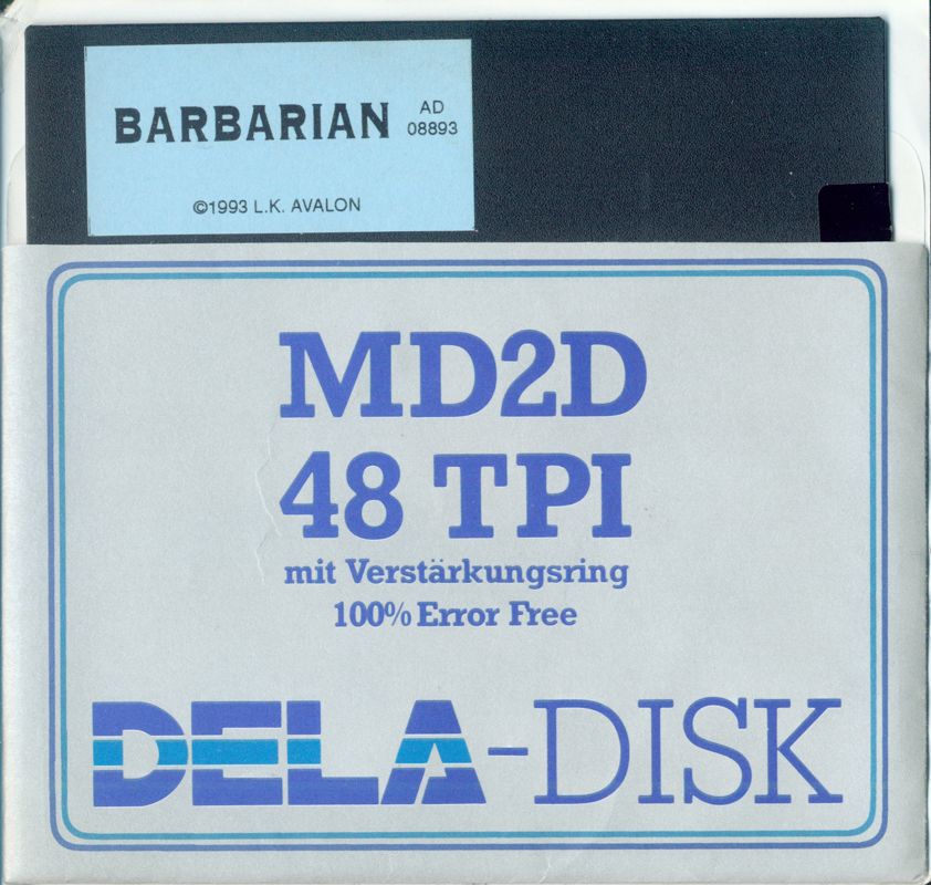 Inside Cover for Death Sword (Atari 8-bit) (5.25" disk release): Right Flap + Media