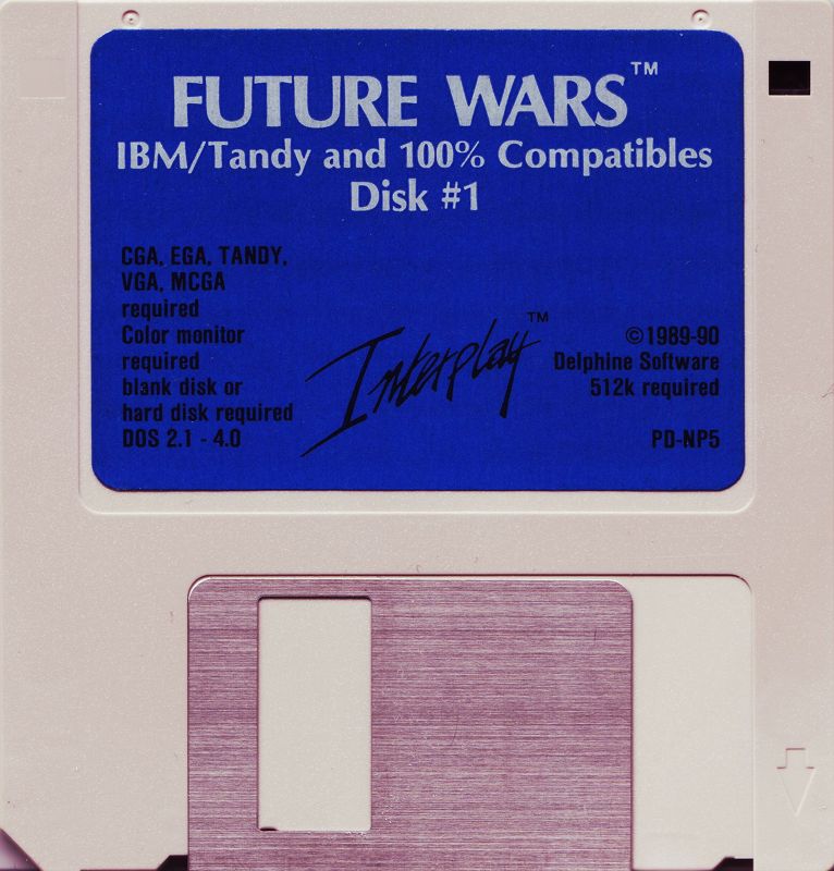 Media for Future Wars: Adventures in Time (DOS) (3.5" release): Disk 1/2