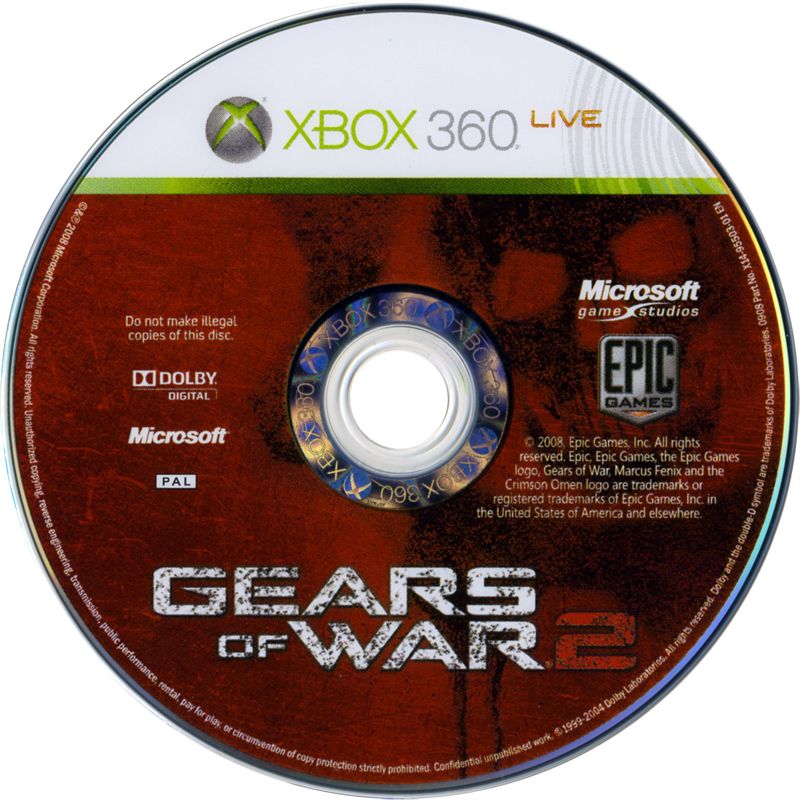 Media for Gears of War 2 (Limited Edition) (Xbox 360): Game Disc