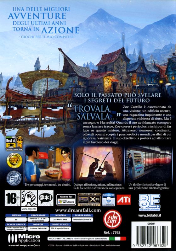 Back Cover for Dreamfall: The Longest Journey (Windows)