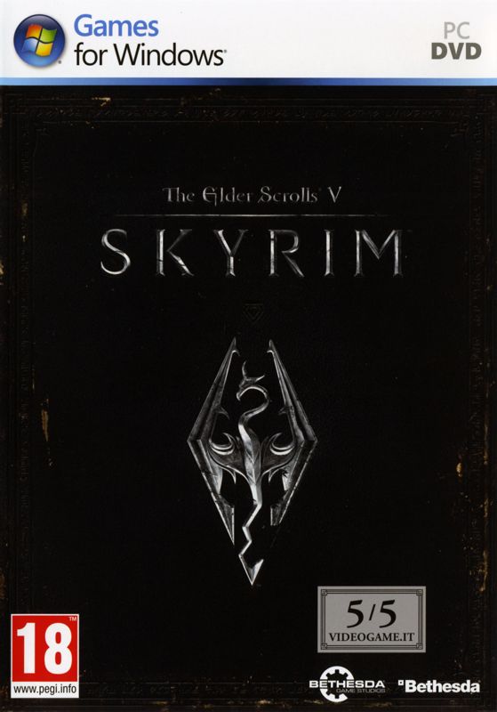 The Elder Scrolls V: Skyrim cover or packaging material - MobyGames