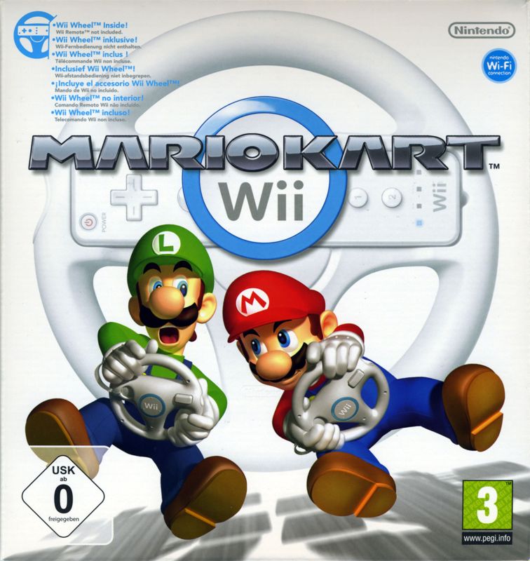 Front Cover for Mario Kart Wii (Wii) (Bundled with Wii Wheel)