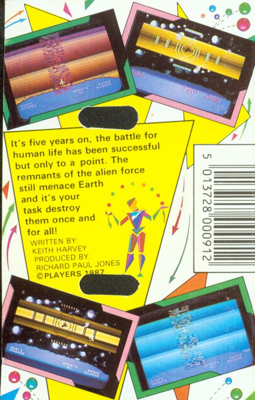 Back Cover for Strato Sphere (Atari 8-bit)