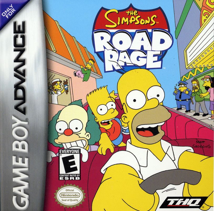 Front Cover for The Simpsons: Road Rage (Game Boy Advance)
