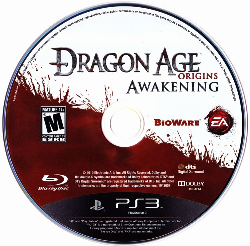 Media for Dragon Age: Origins - Awakening (PlayStation 3)