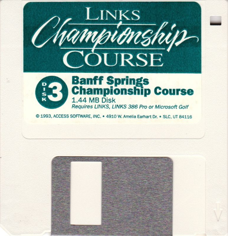 Media for Links: Championship Course - Banff Springs (DOS): Disk 3