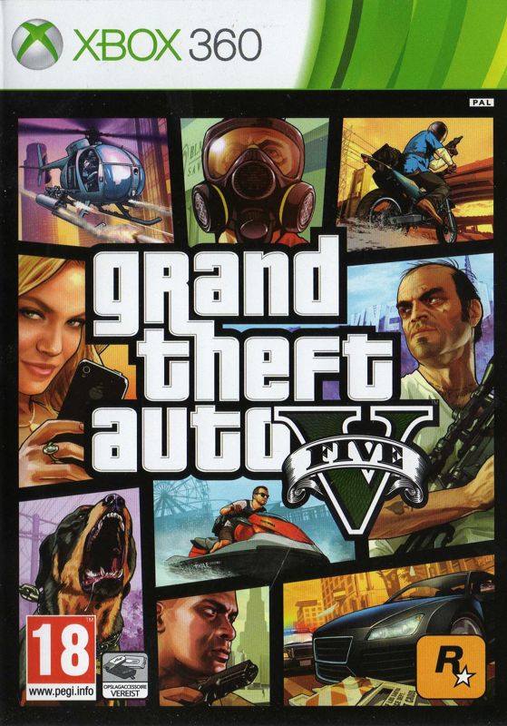 Front Cover for Grand Theft Auto V (Xbox 360)