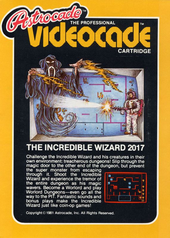 Front Cover for Wizard of Wor (Bally Astrocade)