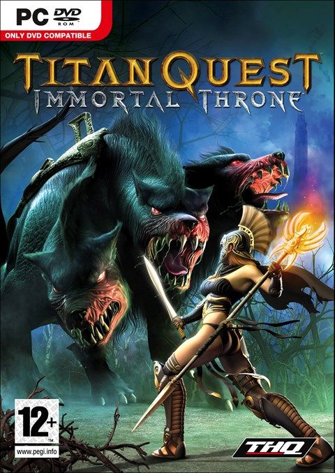 Front Cover for Titan Quest: Immortal Throne (Windows) (GameFly Digital release)