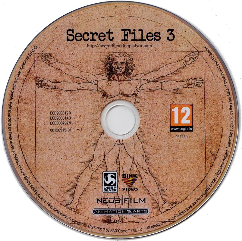 Media for Secret Files 3 (Windows)