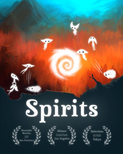Front Cover for Spirits (Linux and Macintosh and Windows) (Desura release)