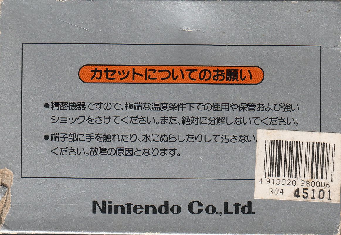 Back Cover for Clu Clu Land (NES)
