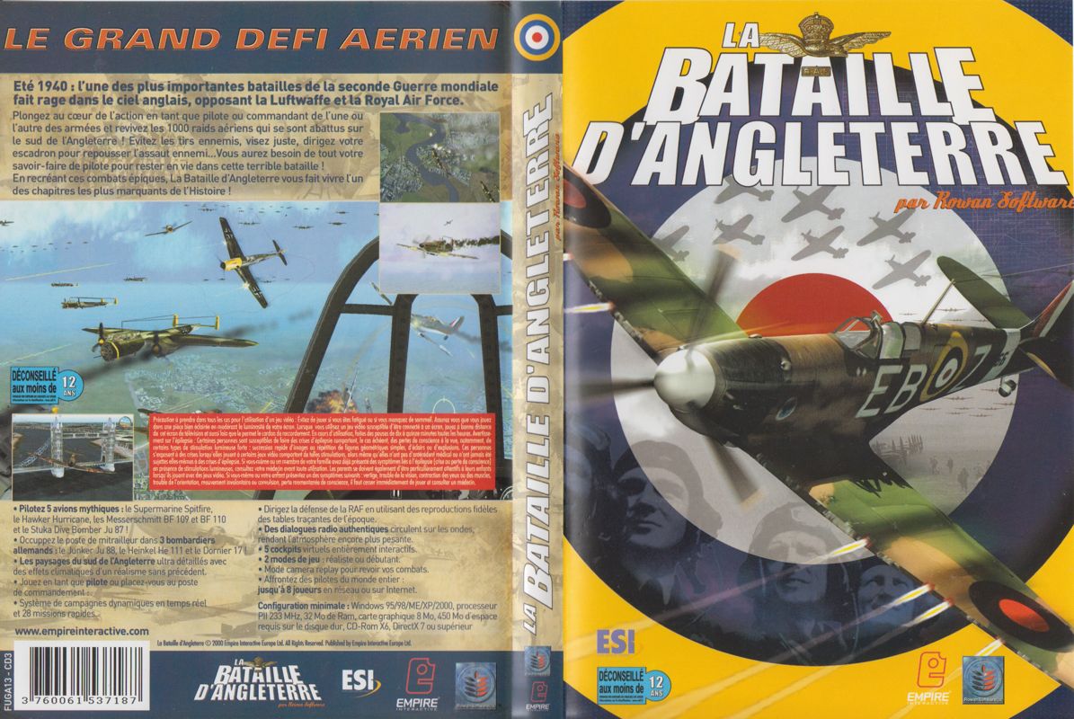 Full Cover for Rowan's Battle of Britain (Windows) (Re-release with PDF manuals (ESI 2002))