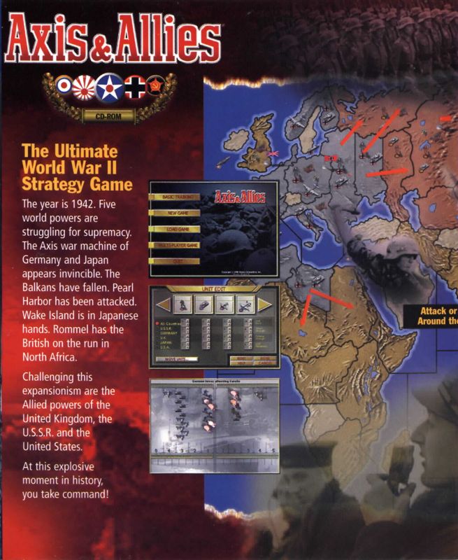 Inside Cover for Axis & Allies (Windows): Left Flap