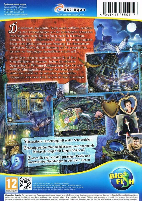 Back Cover for Mystery Trackers: Black Isle (Windows)