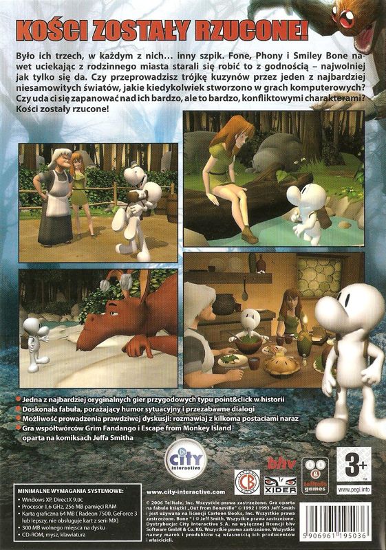 Back Cover for Bone: Out from Boneville (Windows)