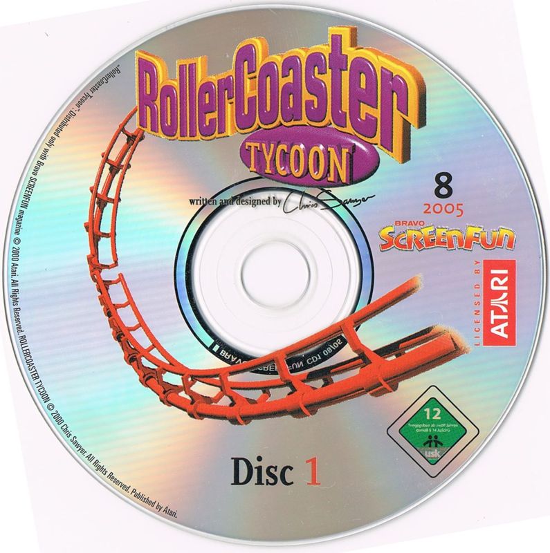 Media for RollerCoaster Tycoon (Windows) (Bravo Screenfun Covermount 08/2005)