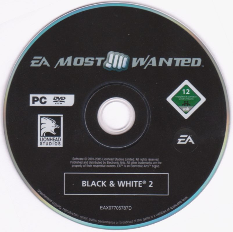 Media for Black & White 2 (Windows) (EA Most Wanted release)