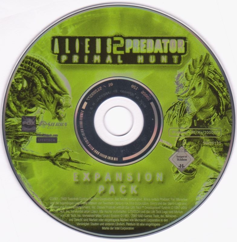 Media for Aliens Versus Predator 2: Primal Hunt (Windows)