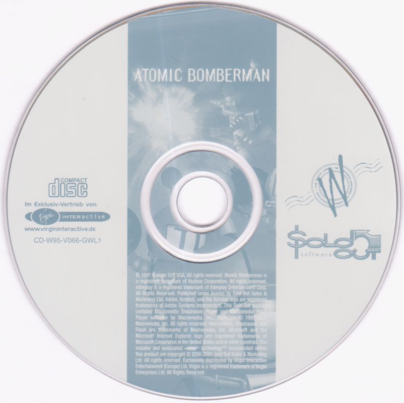 Media for Atomic Bomberman (Windows) (The White Label / Sold Out Software release)