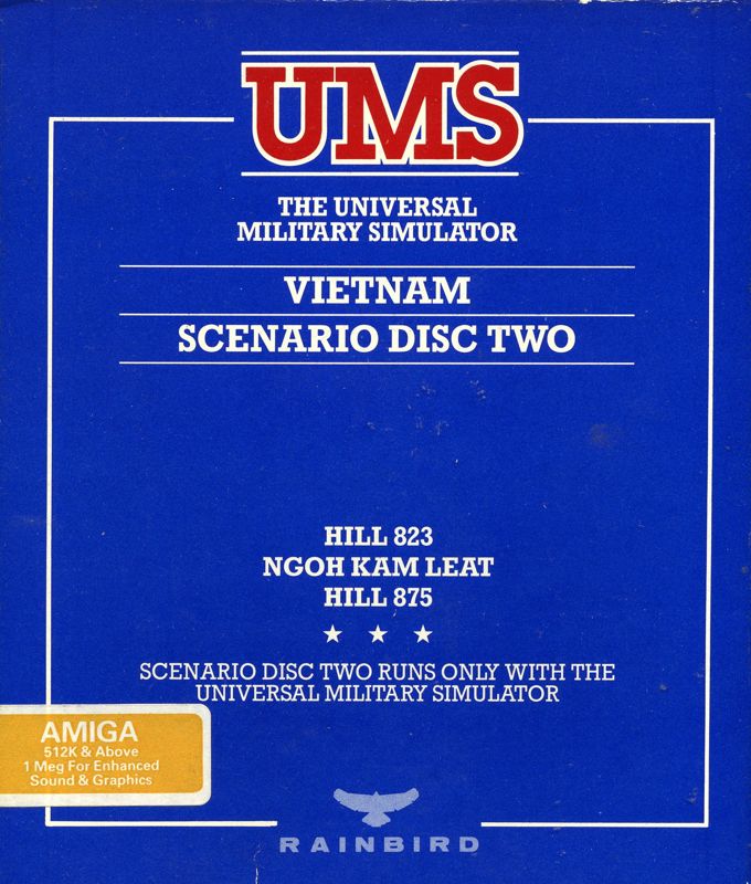 Front Cover for The Universal Military Simulator: Vietnam - Scenario Disk Two (Amiga)