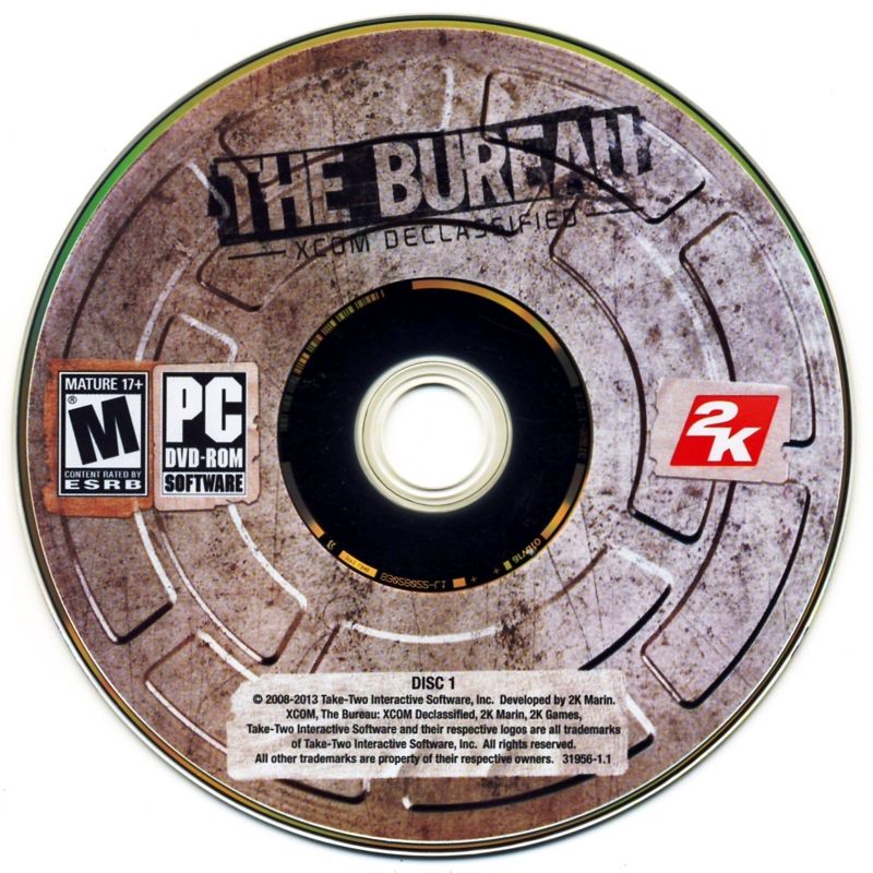 Media for The Bureau: XCOM Declassified (Windows): Disc 1
