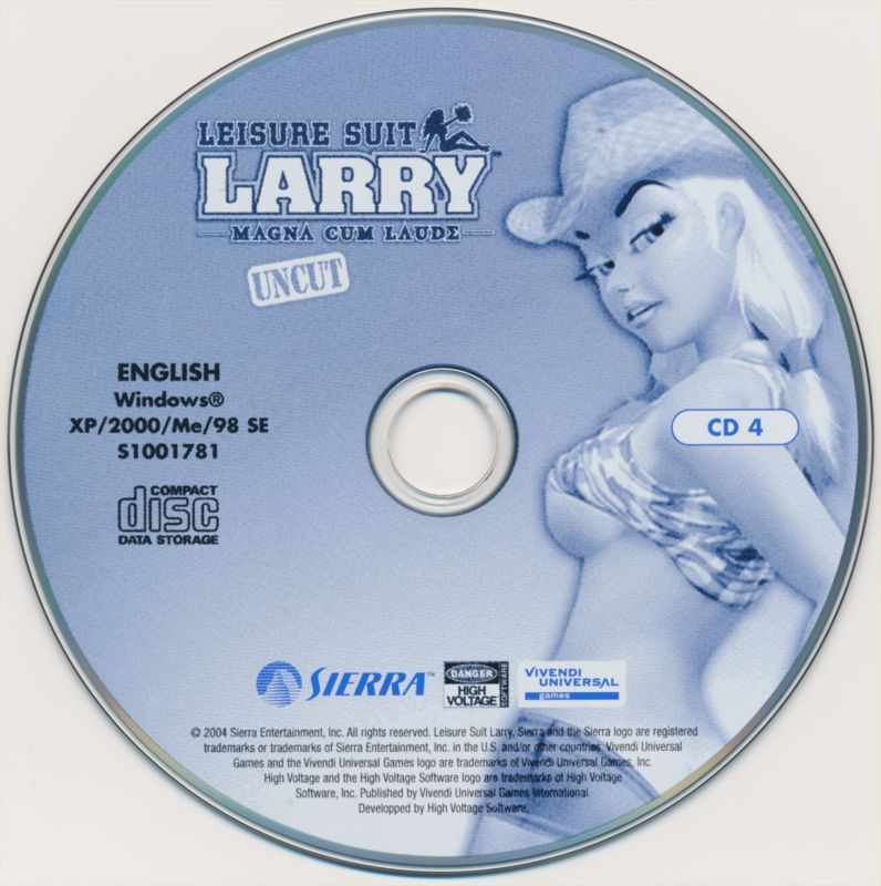 Media for Leisure Suit Larry: Magna Cum Laude (Uncut and Uncensored!) (Windows): Disc 4