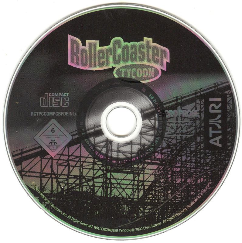 RollerCoaster Tycoon Gold Edition cover or packaging material MobyGames