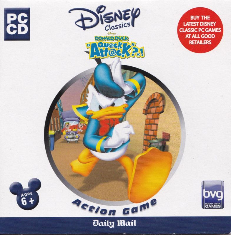 Front Cover for Disney's Donald Duck: Goin' Quackers (Windows) (Daily Mail release)