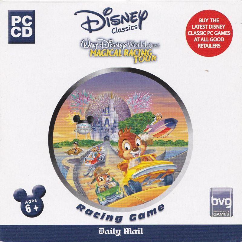 Front Cover for Walt Disney World Quest: Magical Racing Tour (Windows) (Daily Mail release)