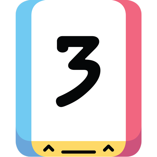 Front Cover for Threes! (Android) (Amazon and Google Play release)