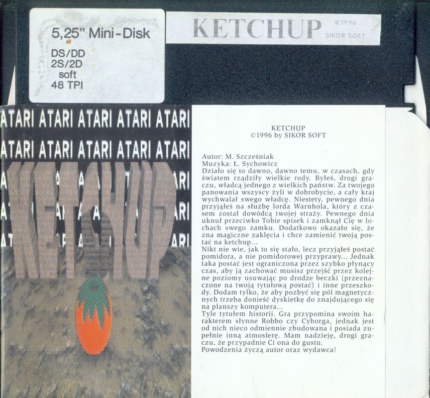 Ketchup cover or packaging material MobyGames