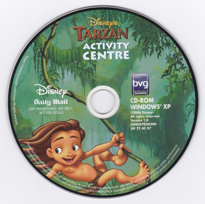 Media for Disney's Activity Centre: Tarzan (Windows) (Daily Mail release)