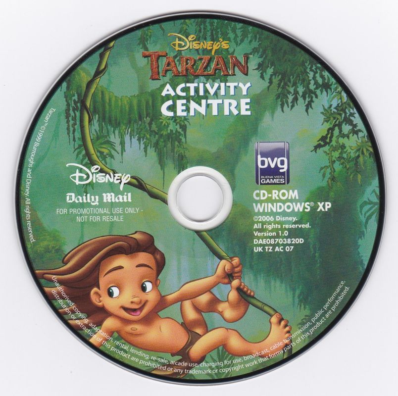 Disney's Tarzan Activity Center cover or packaging material MobyGames