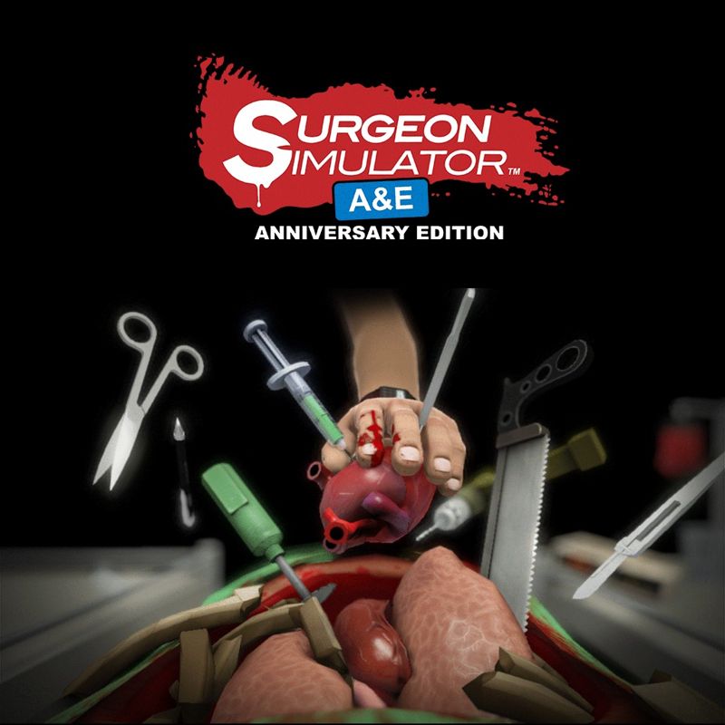 Front Cover for Surgeon Simulator: A&E - Anniversary Edition (PlayStation 4) (PSN (SEN) release)