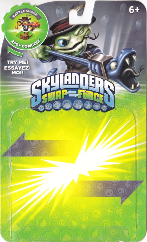 Front Cover for Skylanders: Swap Force - Rattle Shake (Nintendo 3DS and PlayStation 3 and PlayStation 4 and Wii and Wii U and Xbox 360 and Xbox One) (Quick Draw Rattle Shake)