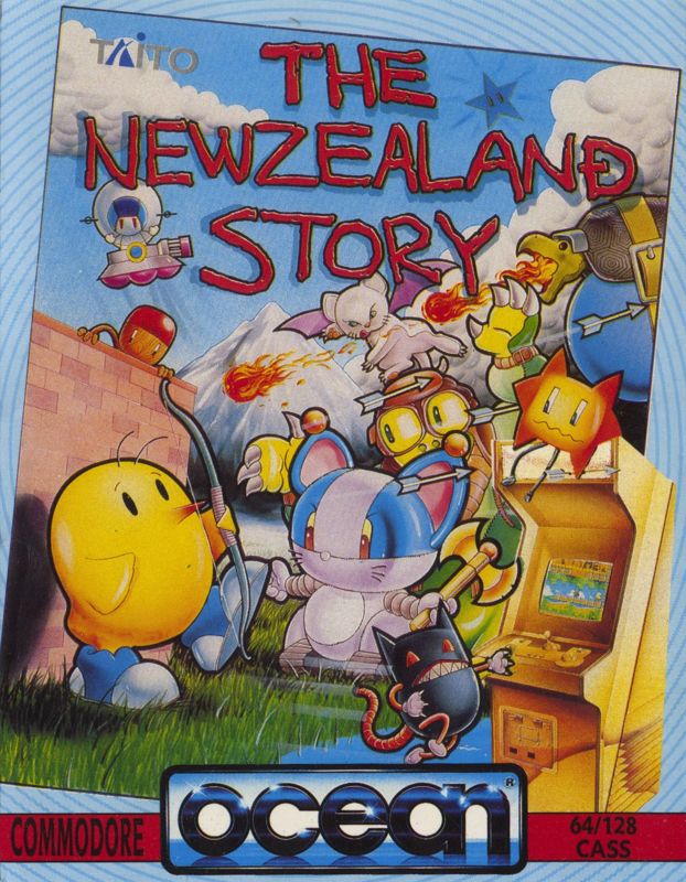 Front Cover for The New Zealand Story (Commodore 64)