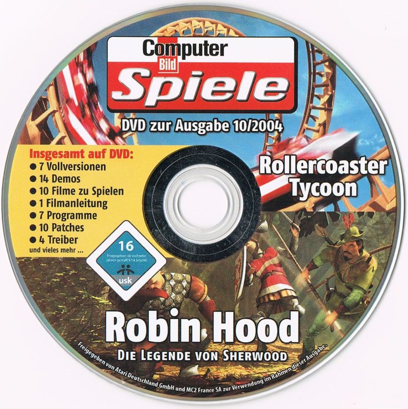Media for RollerCoaster Tycoon (Windows) (ComputerBild Spiele Covermount DVD 10/2004)