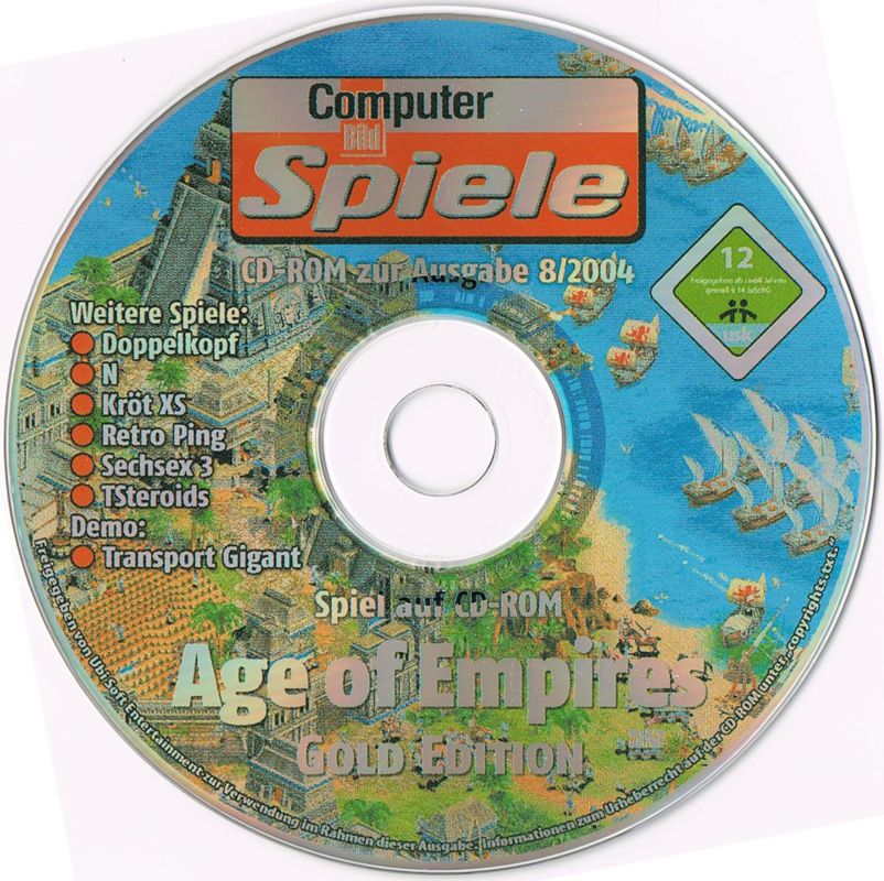 Media for Age of Empires: Gold Edition (Windows) (ComputerBild Spiele Covermount DVD 08/2004)