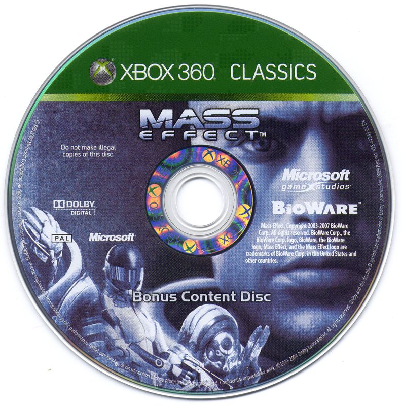 Extras for Mass Effect (Xbox 360) (Classics Best Sellers release): Bonus Disc