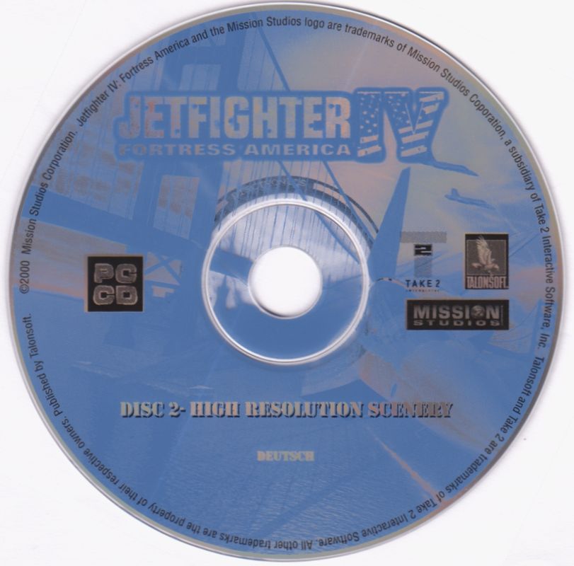Media for JetFighter IV: Fortress America (Windows): Disc 2 - High Resolution Scenery