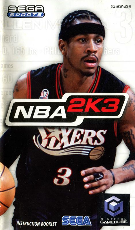 Manual for NBA 2K3 (GameCube): Front