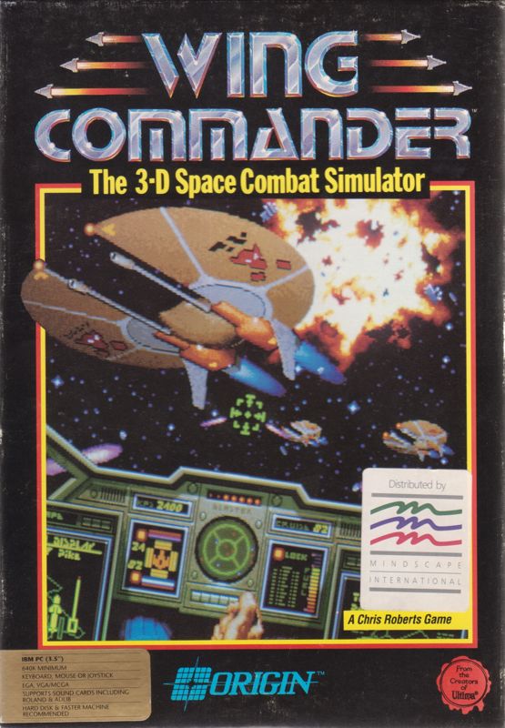 Front Cover for Wing Commander (DOS) (3.5" DD release)