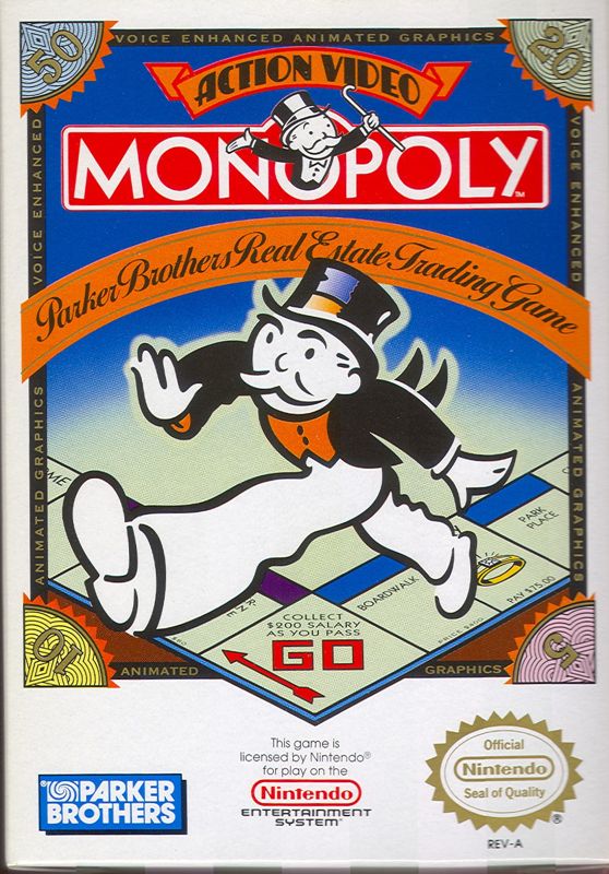 Front Cover for Monopoly (NES)
