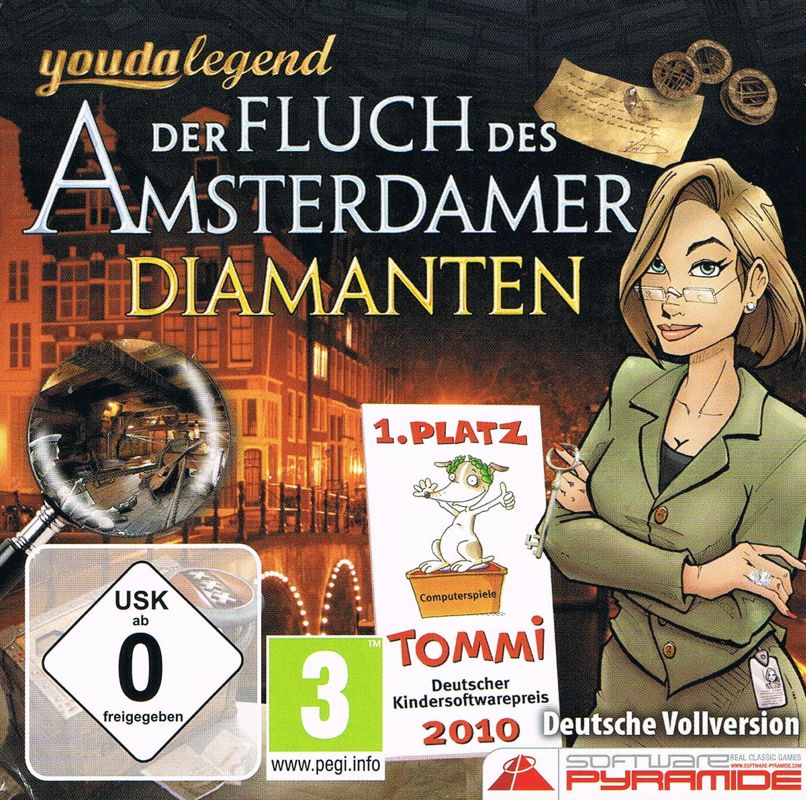 Front Cover for Youda Legend: The Curse of the Amsterdam Diamond (Windows) (Software Pyramide release)